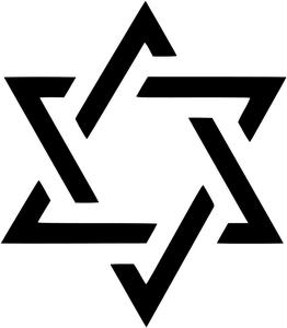 Star of David Jewish Decal...