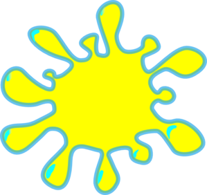 Color splatter clipart