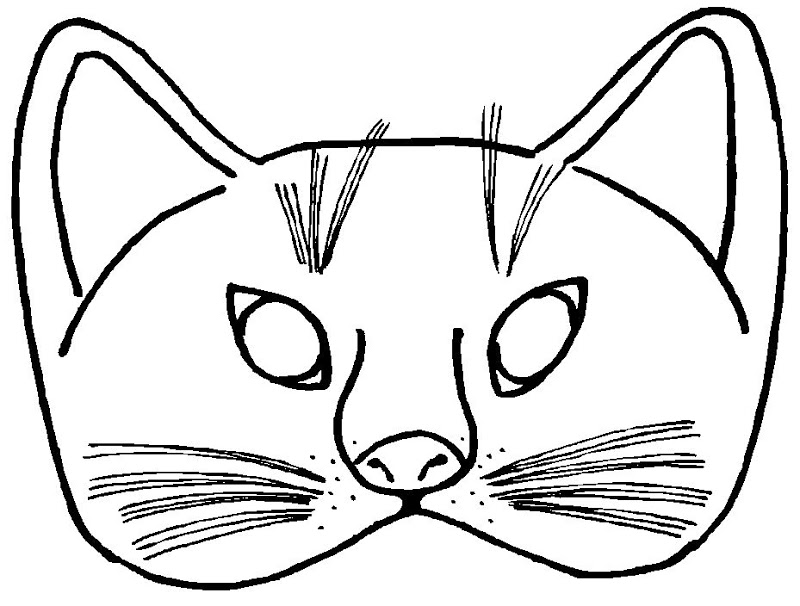 13 kids coloring pages mask | Print Color Craft
