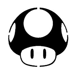 Mario Brothers Mushroom Stencil | Free Stencil Gallery