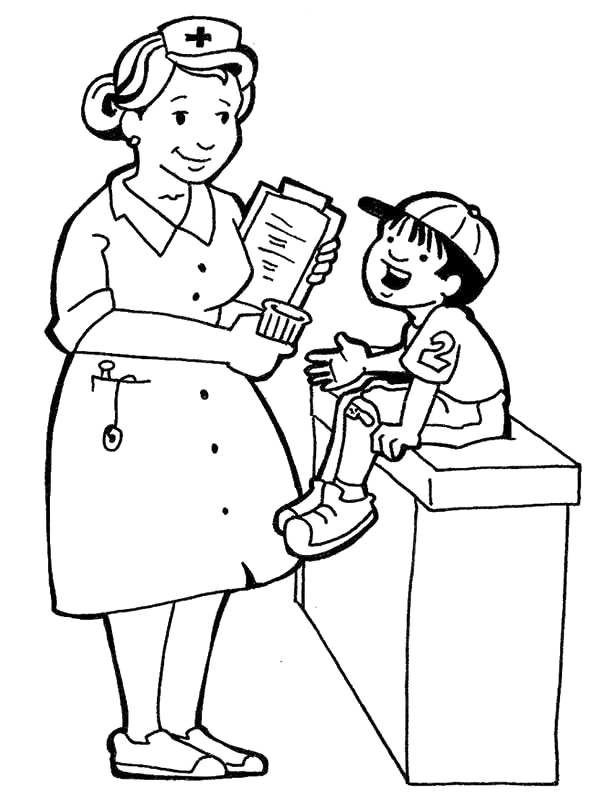 Nurse Clipart Black And White