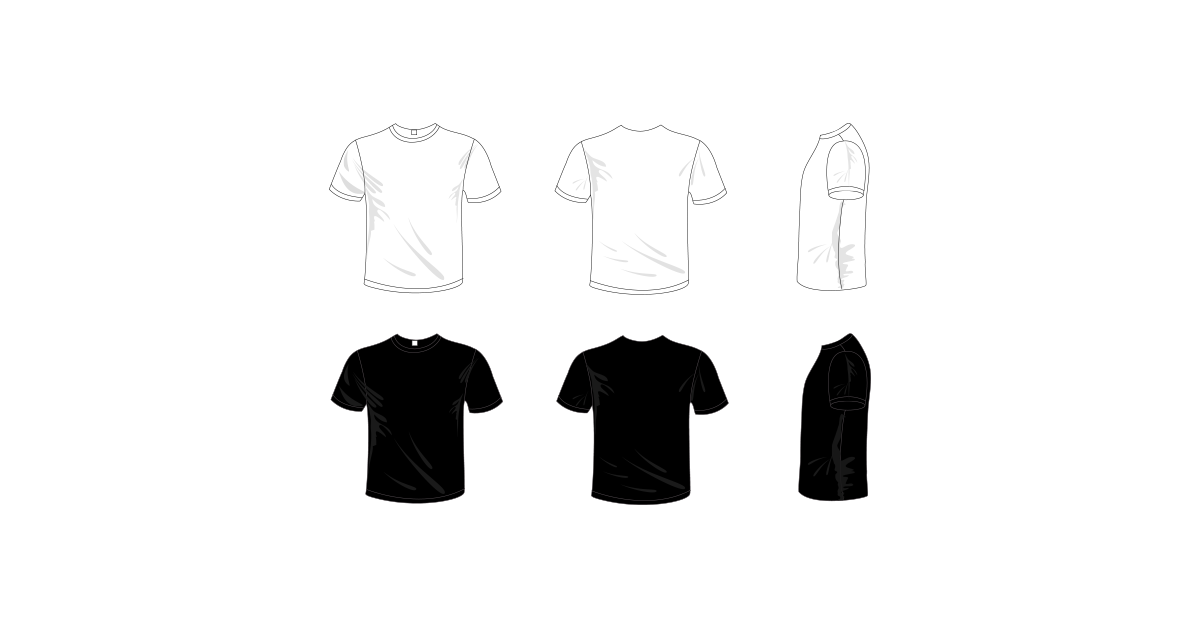 T-Shirt Sketch – Free Vector and PNG files | The Graphic Cave
