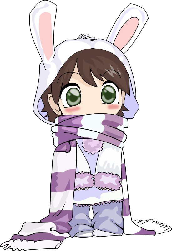 Crying anime girl clipart