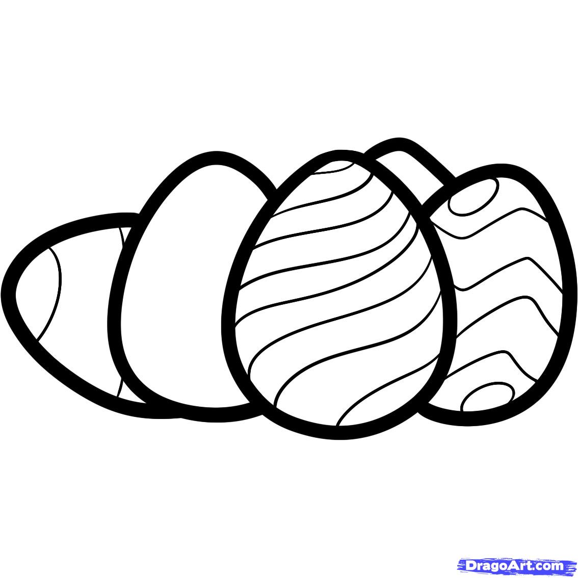 How to Draw Easter Eggs For Kids, Step by Step, Easter, Seasonal ...