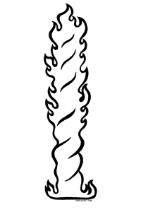 Pillar of fire clipart