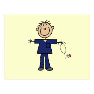 Stick Figure Nurse Postcards | Zazzle