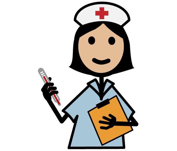 Nurse teaching clipart
