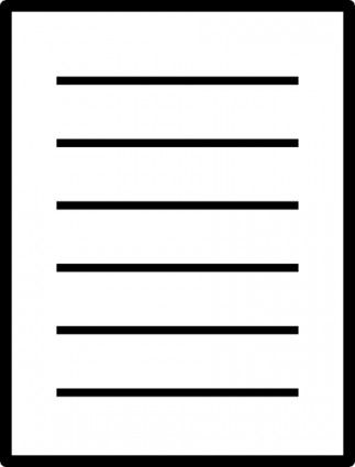 Lined Paper Clipart - Free Clipart Images