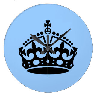 Keep Calm Crown Wall Clocks | Zazzle.com.au
