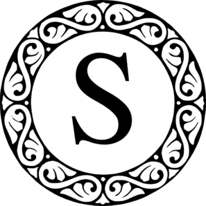 S monogram clipart free
