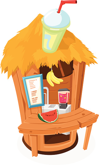 Banana Smoothie Clip Art, Vector Images & Illustrations
