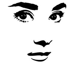 Face stencils, Art and Stencils