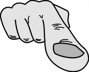 Pointing finger at you clipart