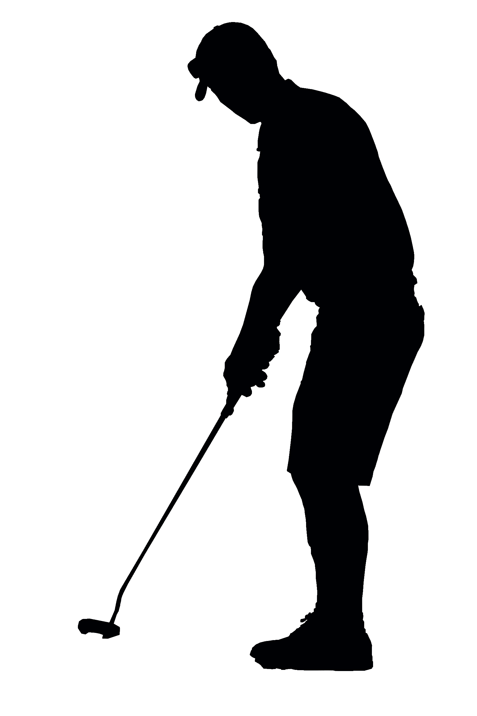 Golfer Silhouette Clipart