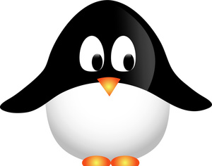 Penguin Clipart Image - Cute Cartoon Baby Penguin