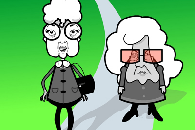 Cartoon Pictures Of Old Ladies