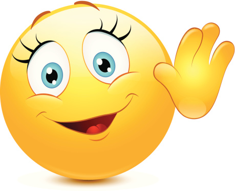 Female smiley face clip art