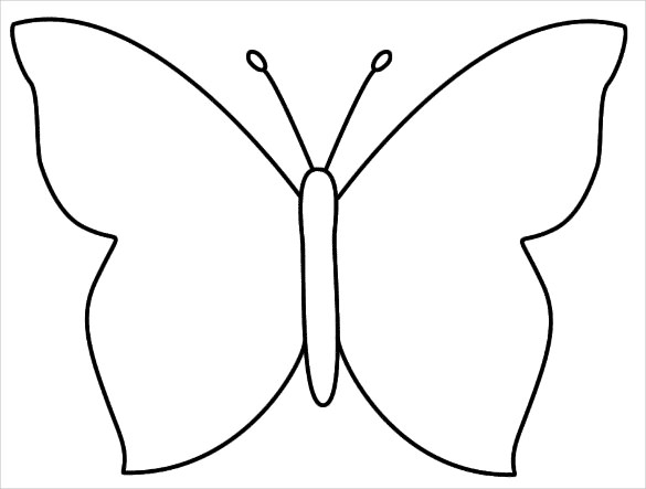30+ Butterfly Templates – Printable Crafts & Colouring Pages ...