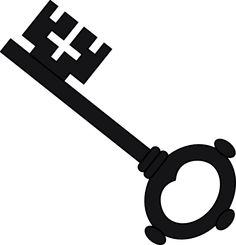Steampunk key clipart gold