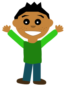 Happy boy clip art