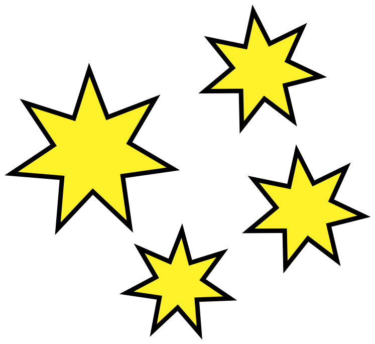 Cartoon stars clip art
