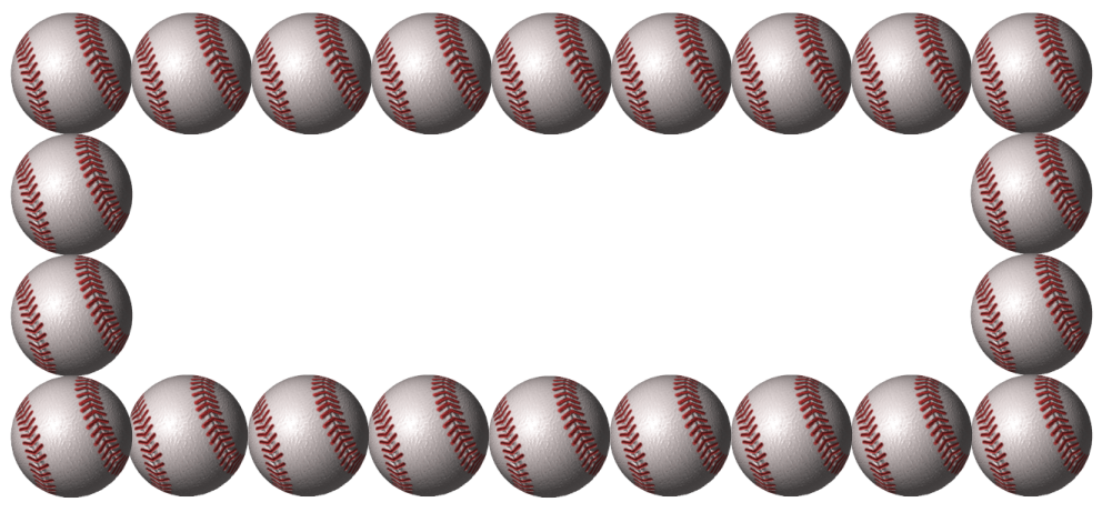 Baseball Borders Clipart
