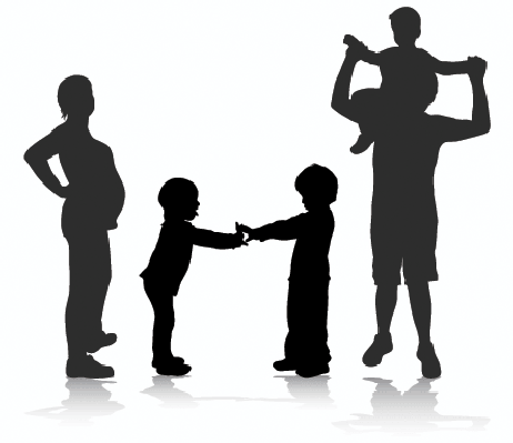 Happy Family Silhouette | Clipart | The Arts | Image | PBS ...