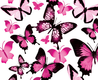 Pink Butterfly Designs - ClipArt Best