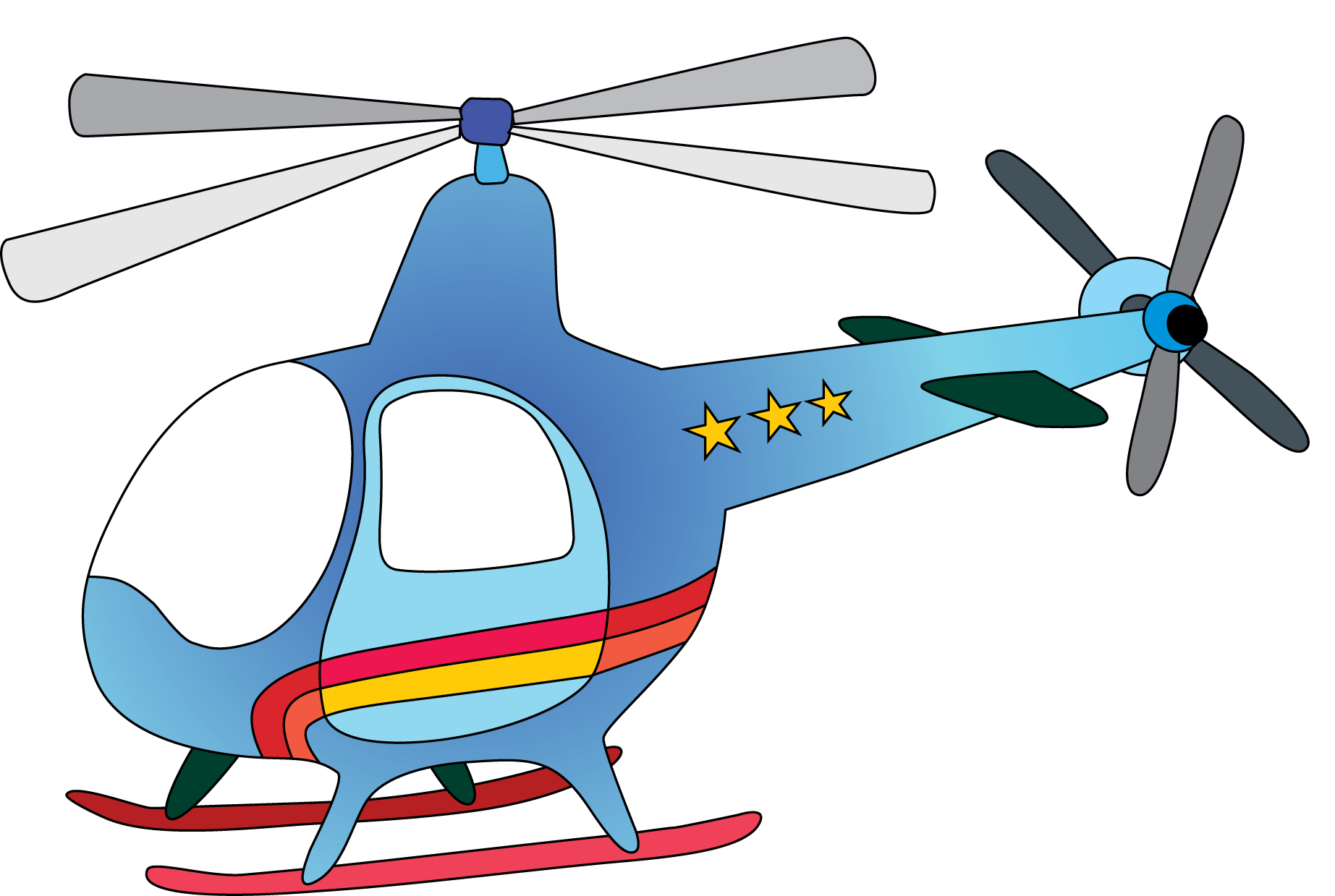 Helicopter Clipart - Tumundografico