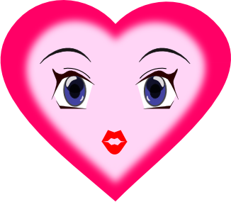 Free Heart Faces Clipart, 1 page of Public Domain Clip Art