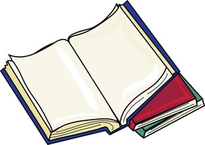 Books Clipart Image - A Stack Of School Books With The One On Top ...