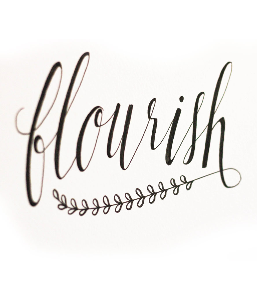 Flourish - Original Calligraphy | Art Pieces | Anna Tovar ...