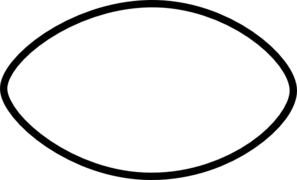 Rugby Ball Outline - ClipArt Best