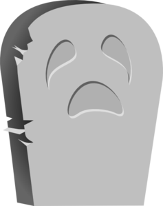 Halloween Tombstone Bright Clip Art - vector clip art ...