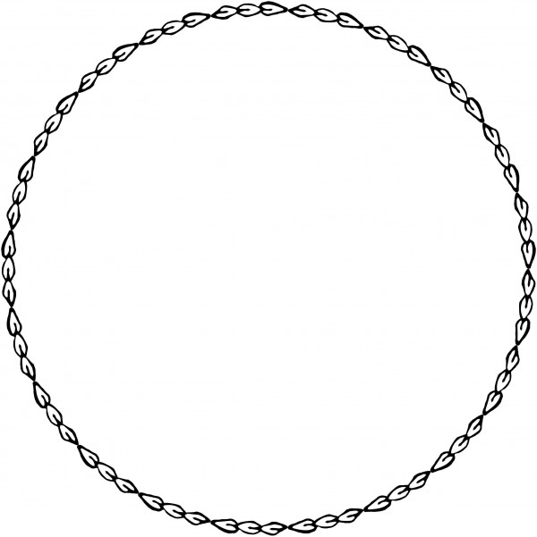 Vintage Floral Wreath Borders Clip Art Image Collection – with ...
