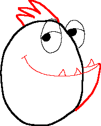 Learn to draw a monster - cartoon monster step by step drawing lesson
