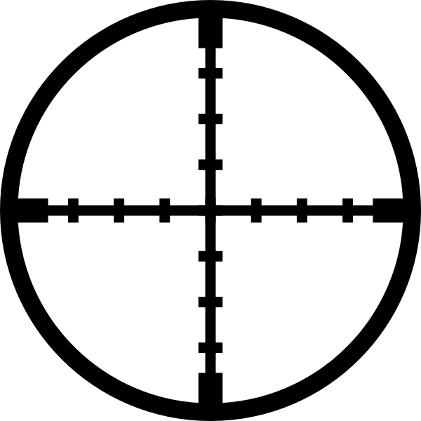 Crosshairs clip art Free Vector