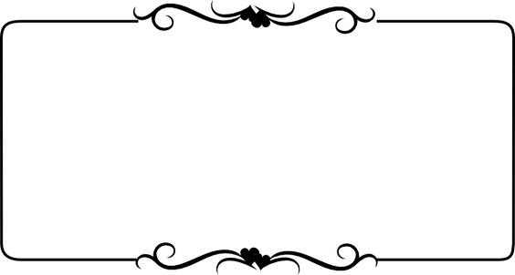 black and white Heart Border free Clip Art | black wedding vine2 ...