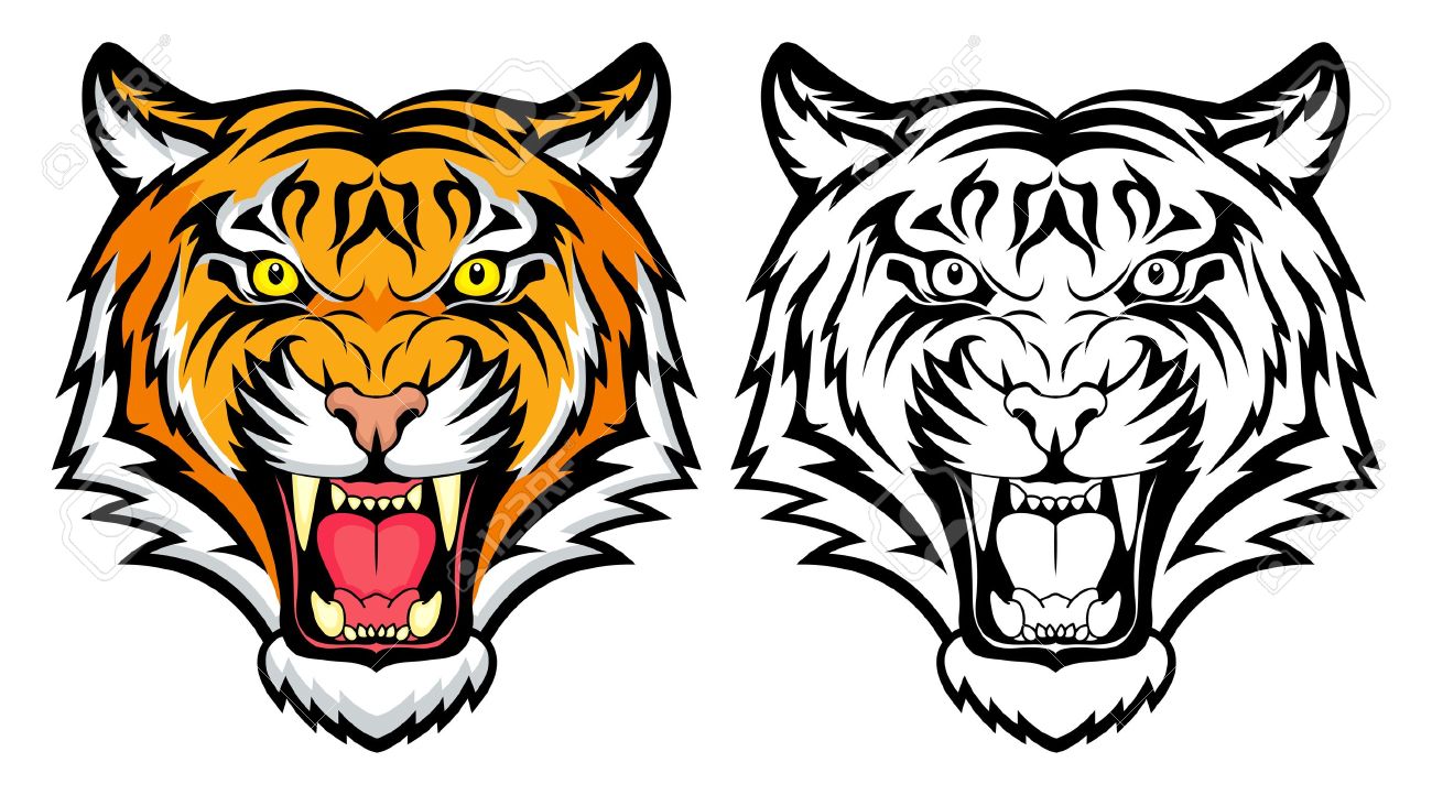 Tiger mouth clipart