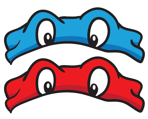 Ninja Turtle Faces Clipart