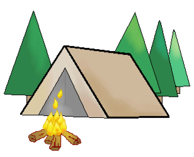 Family Camping Tent Clipart