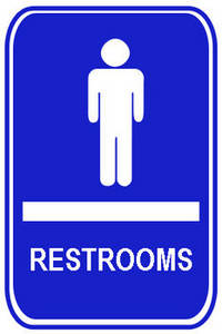 Mens restroom clipart
