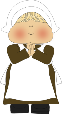 Pilgrim girl clipart - ClipartFox