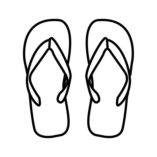 7 Best Images of Free Printable Flip Flop Coloring Pages - Flip ...