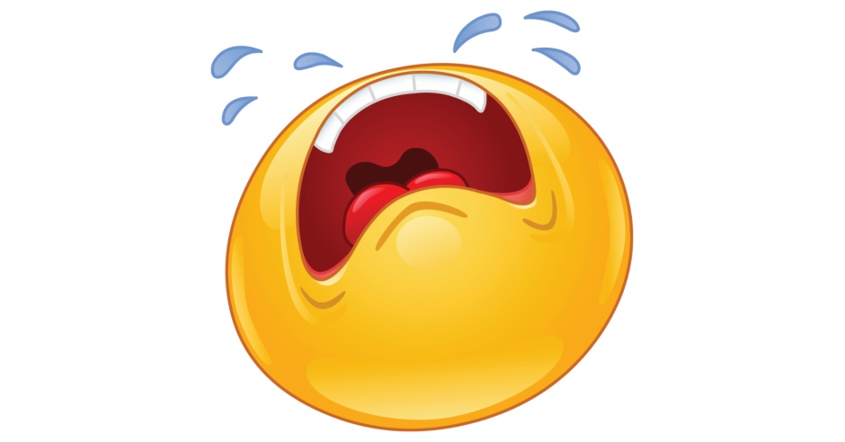 Emoticon crying out loud