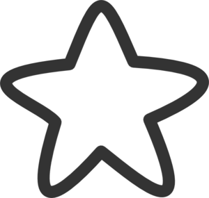 Free white star png clipart