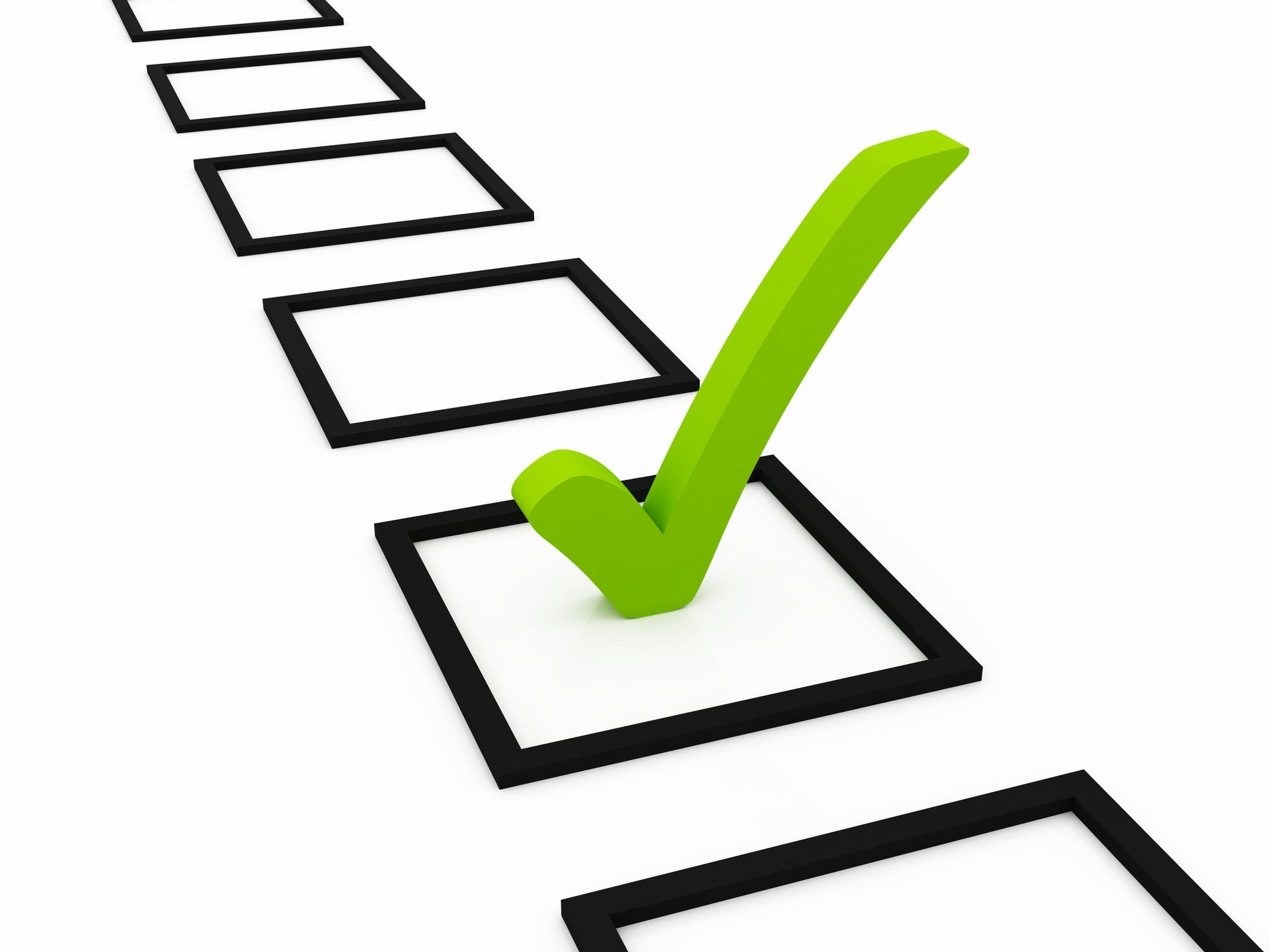 check list symbol, green color - The Observation Deck