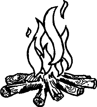 Clip Art Black And White Fire Clipart