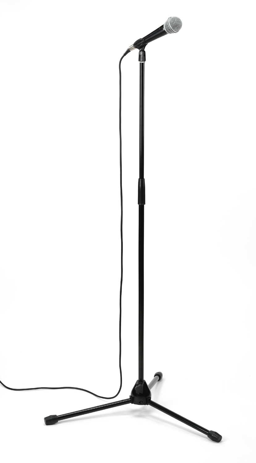 Clipart microphone stand