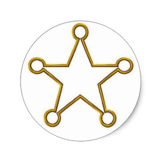 Sheriff Badge Stickers | Zazzle